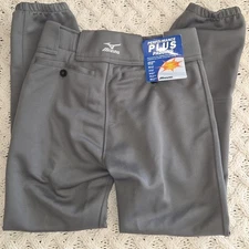 Mizuno Youth Large Gray Baseball Pants Performance Plus Padding NWT