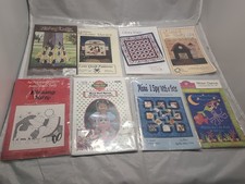 Lot of 8 Vintage Quilt Patterns - Purse, Owl Apron, Cats  More 