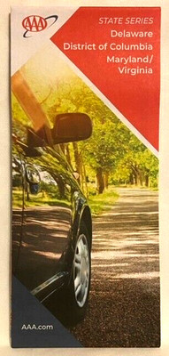 NEW AAA Road Map Delaware District Columbia Maryland Virginia DE VA MD DC 2024
