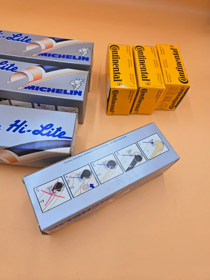 4 x Reifen NEU + 3 Schläuche Michelin Hi Lite road 2 vintage retro Reifen 700x20 - Bild 4 von 4