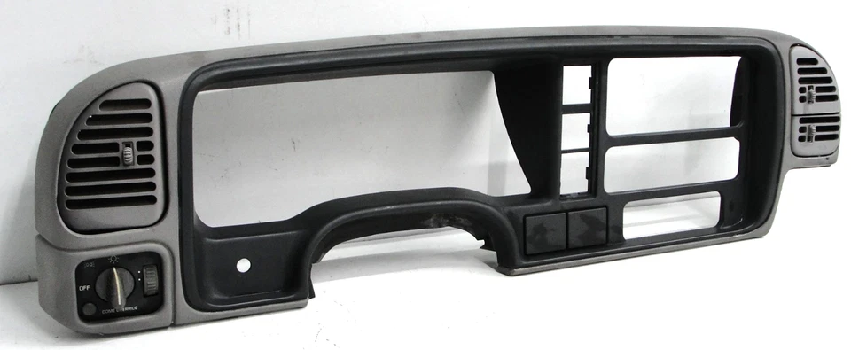 Chevy Tahoe Silverado Suburban dash cluster BEZEL TRIM SURROUND GREY 95-99 OEM - Image 2 of 4