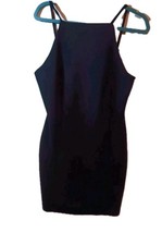 Blashe Dress Women's Size Large Spaghetti Strap Black Short Knee Length Dressy