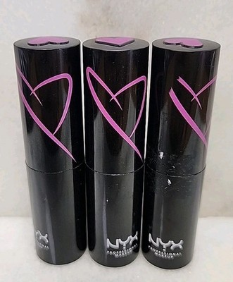 Lot Of 3 -NYX Professional Makeup Lipstick SHOUTLOUD OPENNESS SLSL27