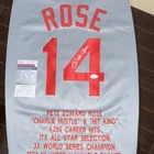 Pete Rose Cincinnati Reds #14 Signed Baseball Jersey - JSA Witnessed