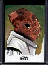 2024 Topps Chrome Star Wars Galaxy Adam Beck Sketch Black Foil #1/1
