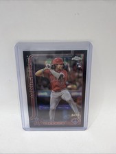 2025 Topps Chrome - Bryce Teodosio #198 Black Wave Refractor 4/10 LA Angels RC