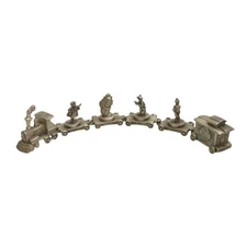 Rare WIZARD OF OZ PEWTER TRAIN DORTHY SCARECROW TINMAN LION Figure FAMILY TRUST