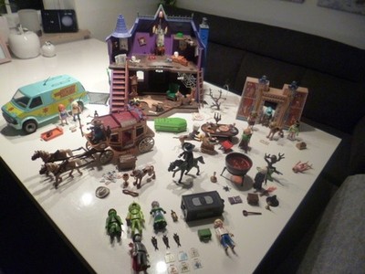 Playmobil Großes Set Konvolut Scooby Doo Geisterhaus Kutsche Van etc. + Zubehör