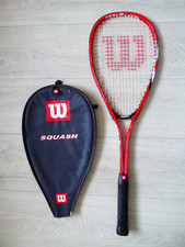 Wilson Hyper Titanium Squash Racket with Cover, X.One Double Beam