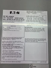 EATON BREAKER ENCLOSURE - SFDN225 (NEMA 1)