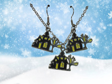 HALLOWEEN HOLIDAY DIFFERENT STYLES OF STAINLESS-STEEL NECKLACE  EARRINGS SET 24
