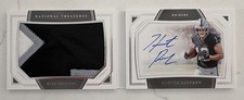 2019 National Treasures Hunter Renfrow Rookie Auto Jumbo Booklet Patch /99