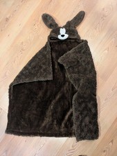 Plush Puppy Dog Animal Hugs Hooded Baby Blanket