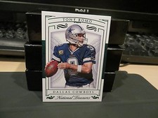 National Treasures Emerald Parallel Base Card Cowboys Tony Romo 4/5 2015