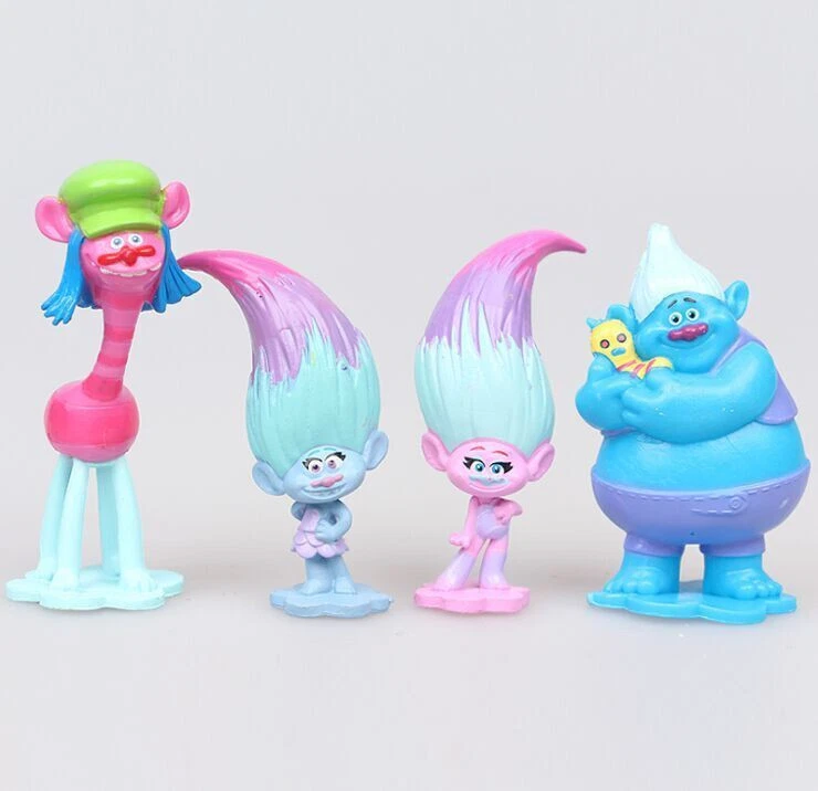 Juego de 12 piezas Trolls Poppy Branch figuras de acción adornos para pasteles - Nuevo Foto 2 de 4
