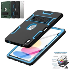 For Apple iPad A16/iPad 10th Gen Case Hybrid Heavy Duty Shockproof Stand Cover