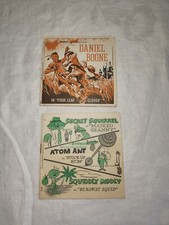 View-Master Secret Squirrel/Atom Ant/Squid and Daniel Boone Booklet Lot