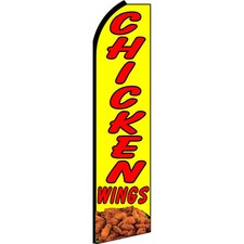 Chicken Wings 2 1/2 ft X 11 1/2 ft Windless Flag