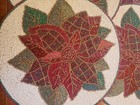Cynthia Rowley Set 4 Beaded Chargers Placemats Christmas Poinsettia Holiday 15" — photo 8