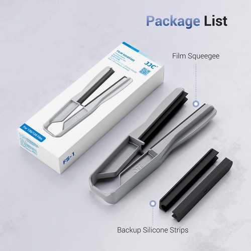 JJC 35mm & 120 Film Squeegee Silicone Blades Film Wiper to Dry Water No Scratch - Picture 3 of 10