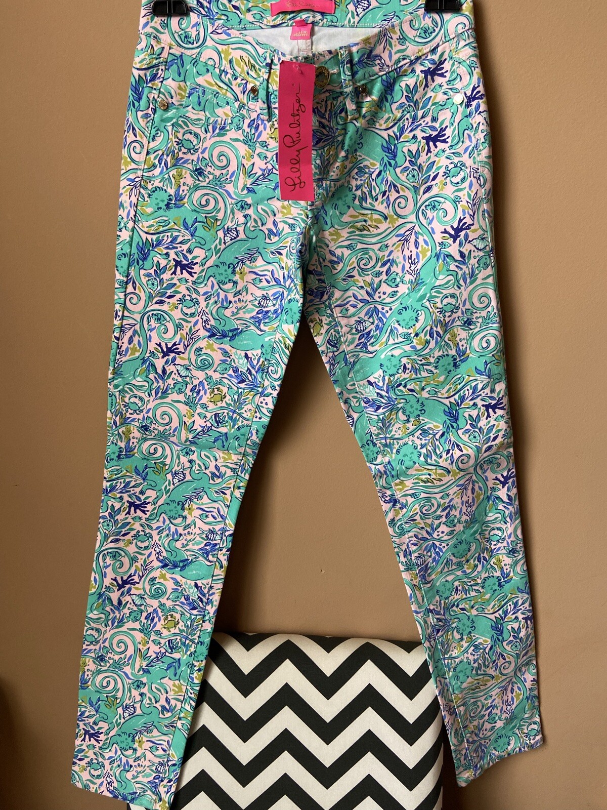 Lilly Pulitzer South Ocean SKINNY Crop 