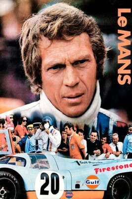 Poster Manifesto Locandina Film Steve McQueen Le Mans Stampa