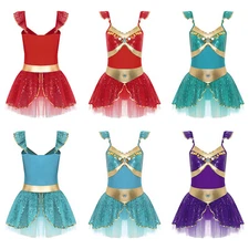 Womens Skirt Party Arabian Princess Costumes Metallic Dress Shiny Cosplay Soft