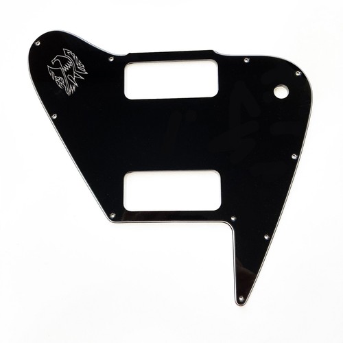 Schwarz 3-lagiger Schlagbrett für Gibson Custom Shop 2 P90 nicht umgekehrter Firebird mit Aufkleber - Bild 6 von 10