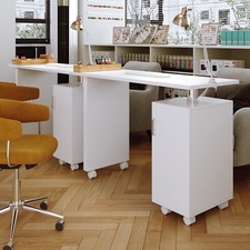 Professional Portable Manicure Nail Table Beauty Salon Mobile Technician Desk UK