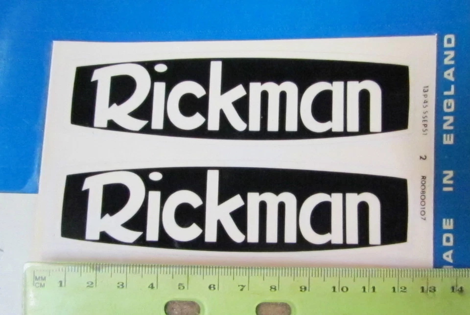 Calcomanías de tanque de gasolina Rickman NOS OEM Zundapp Montesa Metisse p/n R008 00 107 # 2 Foto 2 de 3