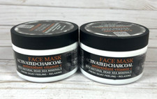 Dead Sea Collection Face Mask Activated Charcoal Antioxidant Vitamin C 8.45oz x2