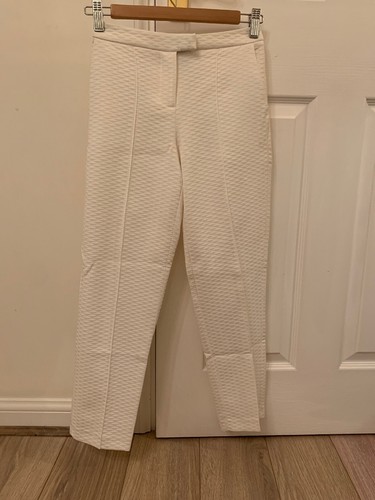 White Petite Crepe Smart Trousers 
