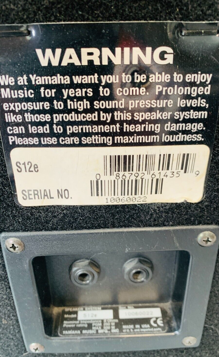 Yamaha Pair of S12e 8 Ohms Speakers - Local P/U in Boulder, CO