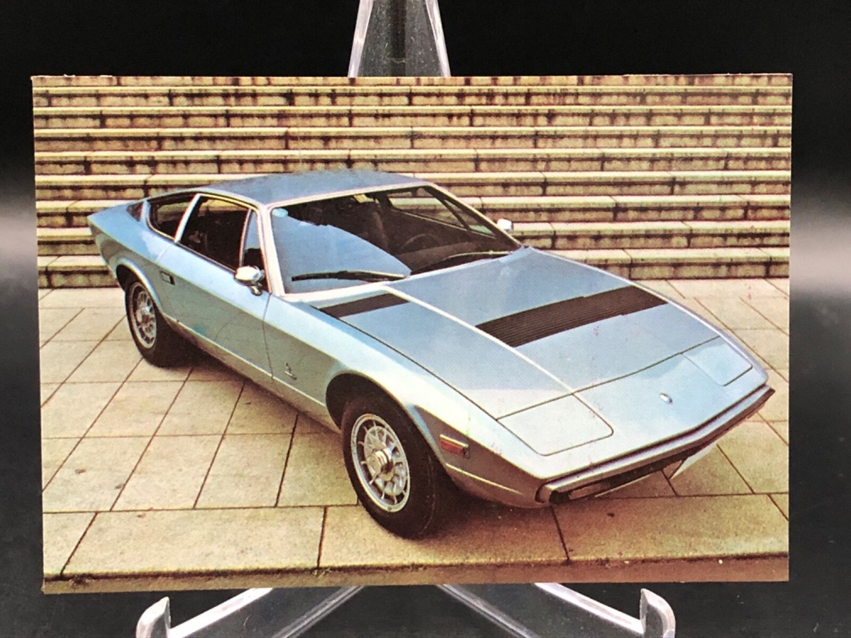 クリチャーが最強で強いので是非買ってください！役に立つカードなので是非是非かって MASERATI KHAMSIN Super Car Card JAPAN Japanese Rare Vintage A491