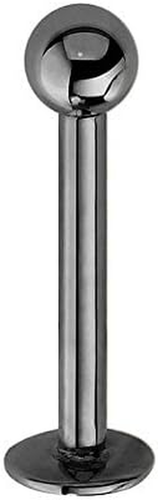 10 Pz 1.2Mm Nero Titanio Anodizzato 316L Acciaio Chirurgico Labret Anello Al Lab - Foto 4 di 12