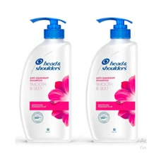 Head & Shoulders Smooth & Silky Shampoo, 675 ml 22 Oz. (Pack of 2)