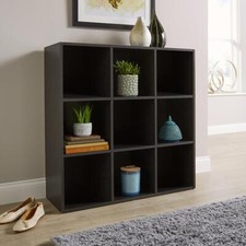 Storage Cube 9 Shelf Bookcase Wooden Display Unit Organiser Home Furniture