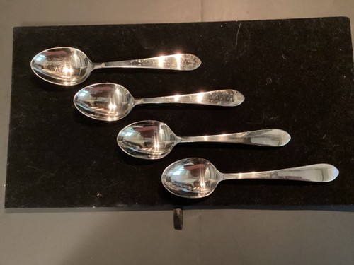 ''KENT” - by RETRONEU - 4 OVAL SOUP SPOONS - FREE SHIPPING - - Picture 2 of 3