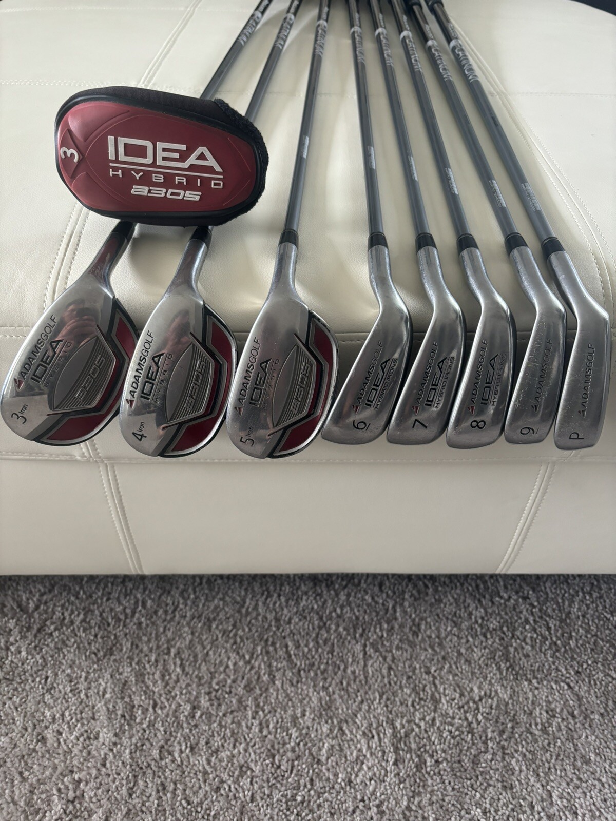 Adams Golf Idea Hybrid Irons A30S Set 3H5H 6PW Iron Prolaunch Lite