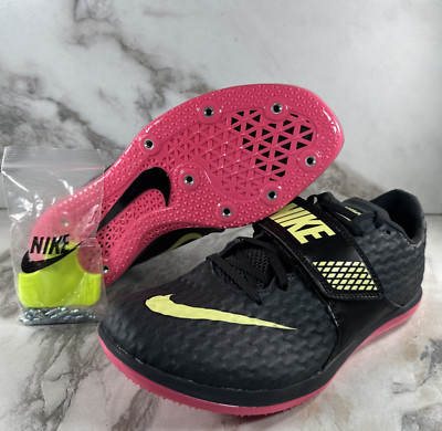 Nike High Jump Elite Track & Field Shoes Mens Size 10 Black Volt New 806561-003