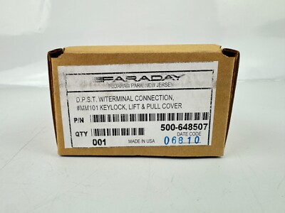 FARADAY 500-648507 D.P.S.T. w/Terminal Connection MM101 Keylock, Lift Pull Cover