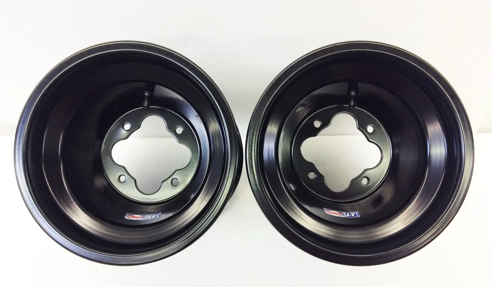 DWT BLACK A5 10" FRONT 9" REAR WHEELS RIMS YAMAHA YFZ450 BANSHEE RAPTOR 700 660 - Bild 3 von 3