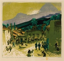 Gustave Baumann : Morning in Mexico : Archival Quality Art Print