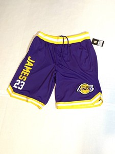 Lebron James Los Angeles Lakers Nba Purple Basketball Shorts Men S Size L 190498883435 Ebay