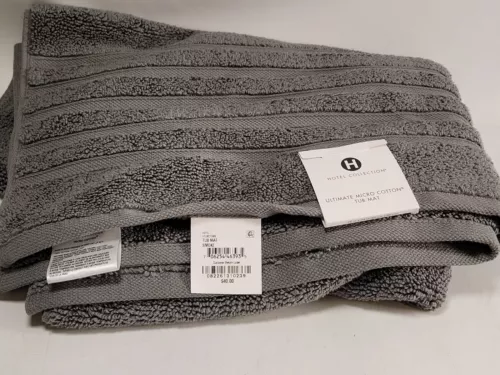 Hotel Collection Ultimate 100% Micro Cotton 26" x 34" Tub Mat Dark Gray