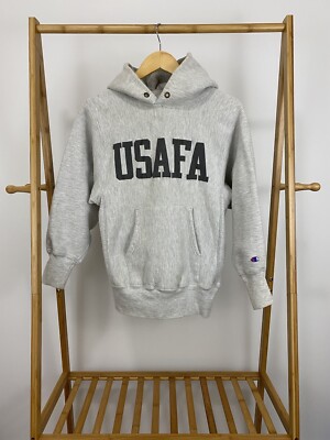 VTG 90s USAFA Air Force Champion Reverse Weave Grey Hoodie VTG 90s USAFA Air Force Champion Reverse Weave Grey Hoodie