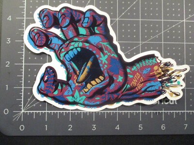 SANTA CRUZ Skate 7.25'' Sticker GROWTH HAND Logo skateboard helmets decal Z
