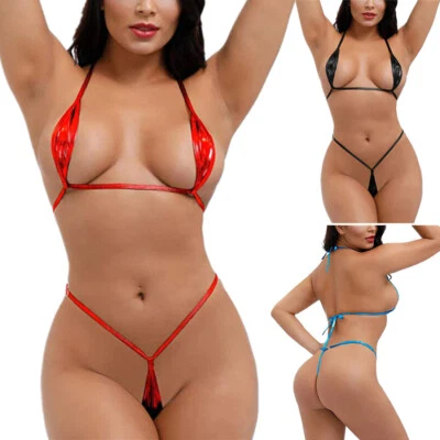 MRLION Bikini Sexy 2022 Push Up Costumi Da Bagno Donna Micro Bikini Femminile Set Perizoma Solido Costumi Da Bagno Brasiliani Costumi Da Bagno Costumi Da Bagno 60265926 - Foto 2