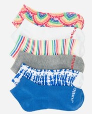 Justice 6pk ankle socks new size 4-10