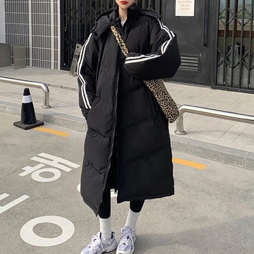 Winter Women Long Parka Jacket Hooded Thick Overcoat Warm Puffer Coat Outerwear - Picture 35 of 38